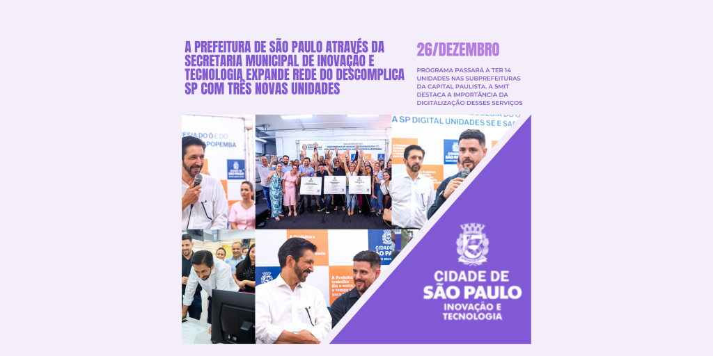 A Prefeitura de São Paulo através da Secretaria Municipal de Inovação e Tecnologia expande rede do Descomplica SP com três novas unidades